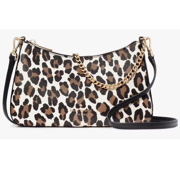 kate spade Handbags - Kate Spade Madison Leopard Medium Convertible Crossbody KH460 Cheetah Leopardo